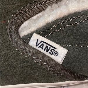 fuzzy inside slip on vans